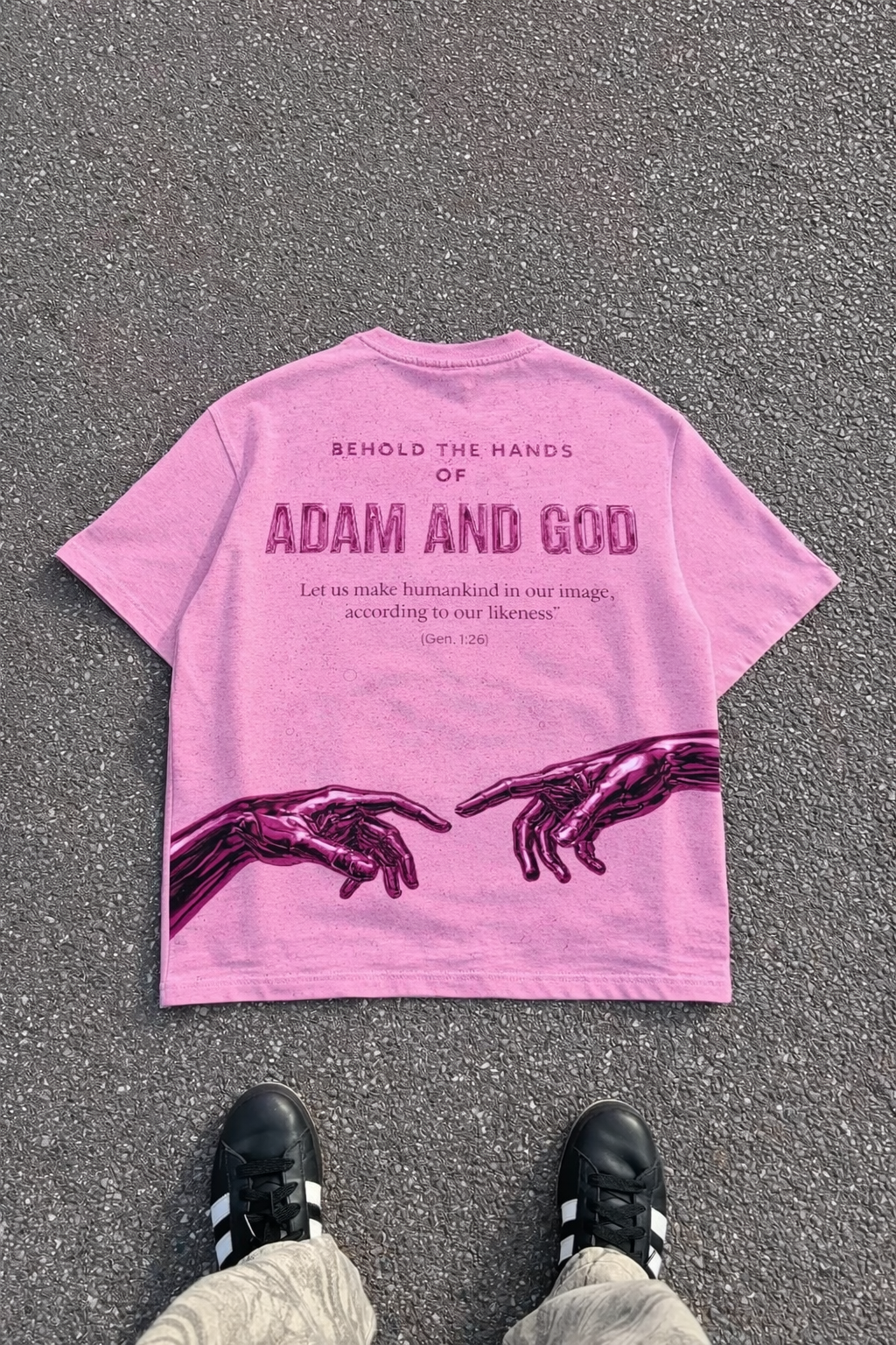 Hands of creation pink short sleeve t-shirt