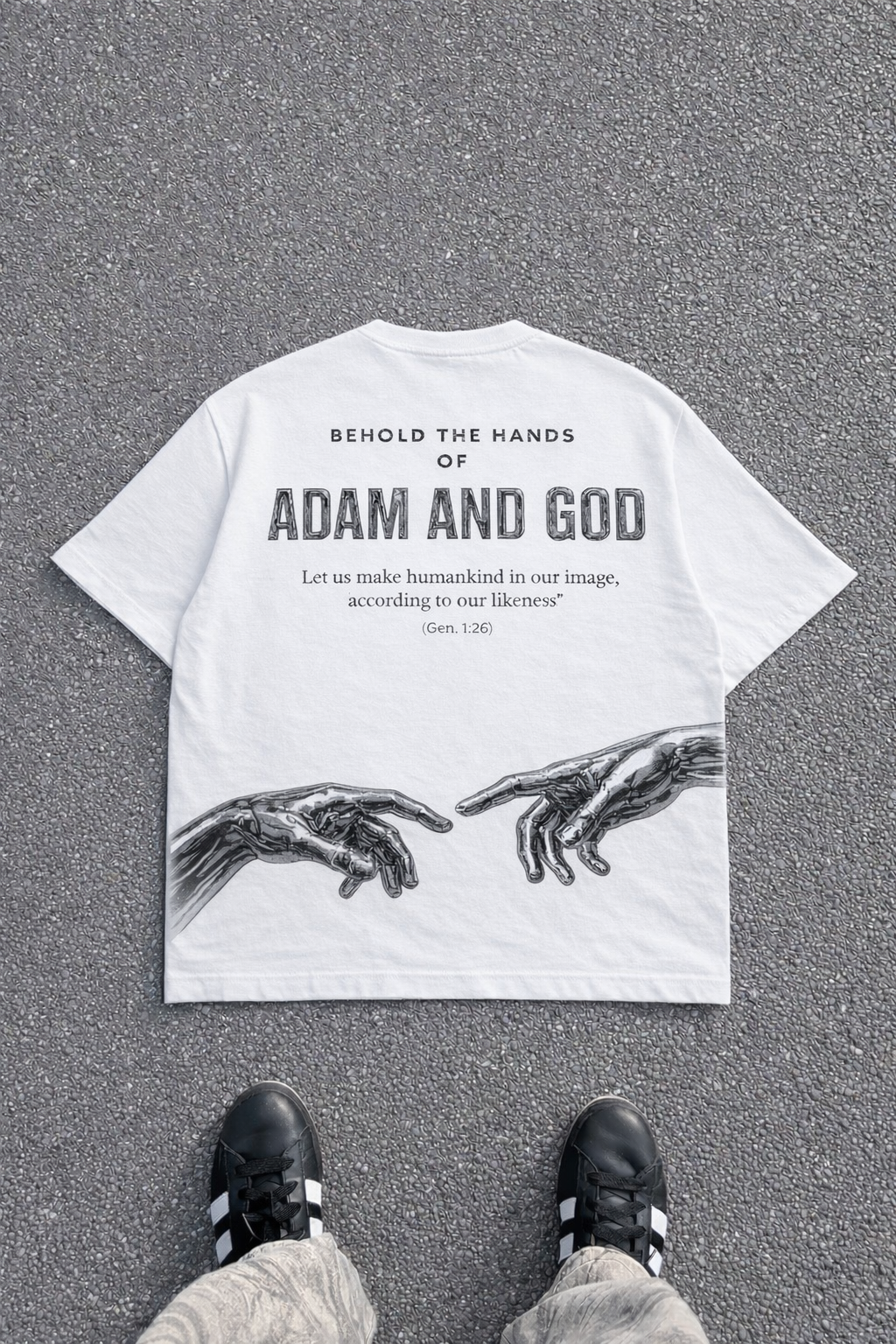 Hands of creation white short sleeve t-shirt