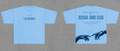 Adam and God blue short sleeve t-shirt